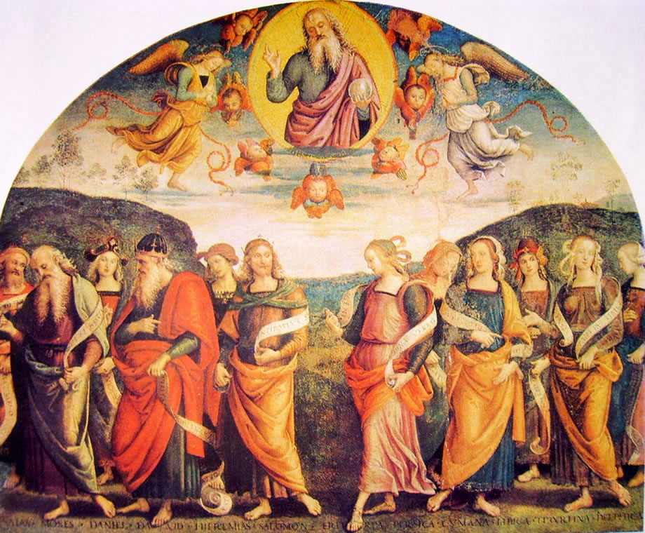 Al momento stai visualizzando L’Eterno con profeti e sibille del Perugino